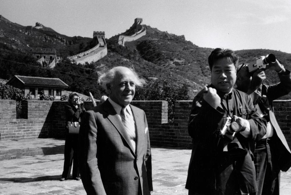 Black and white photo of Beethoven in Beijing