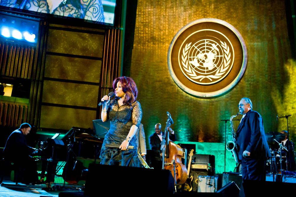 Performers on stage