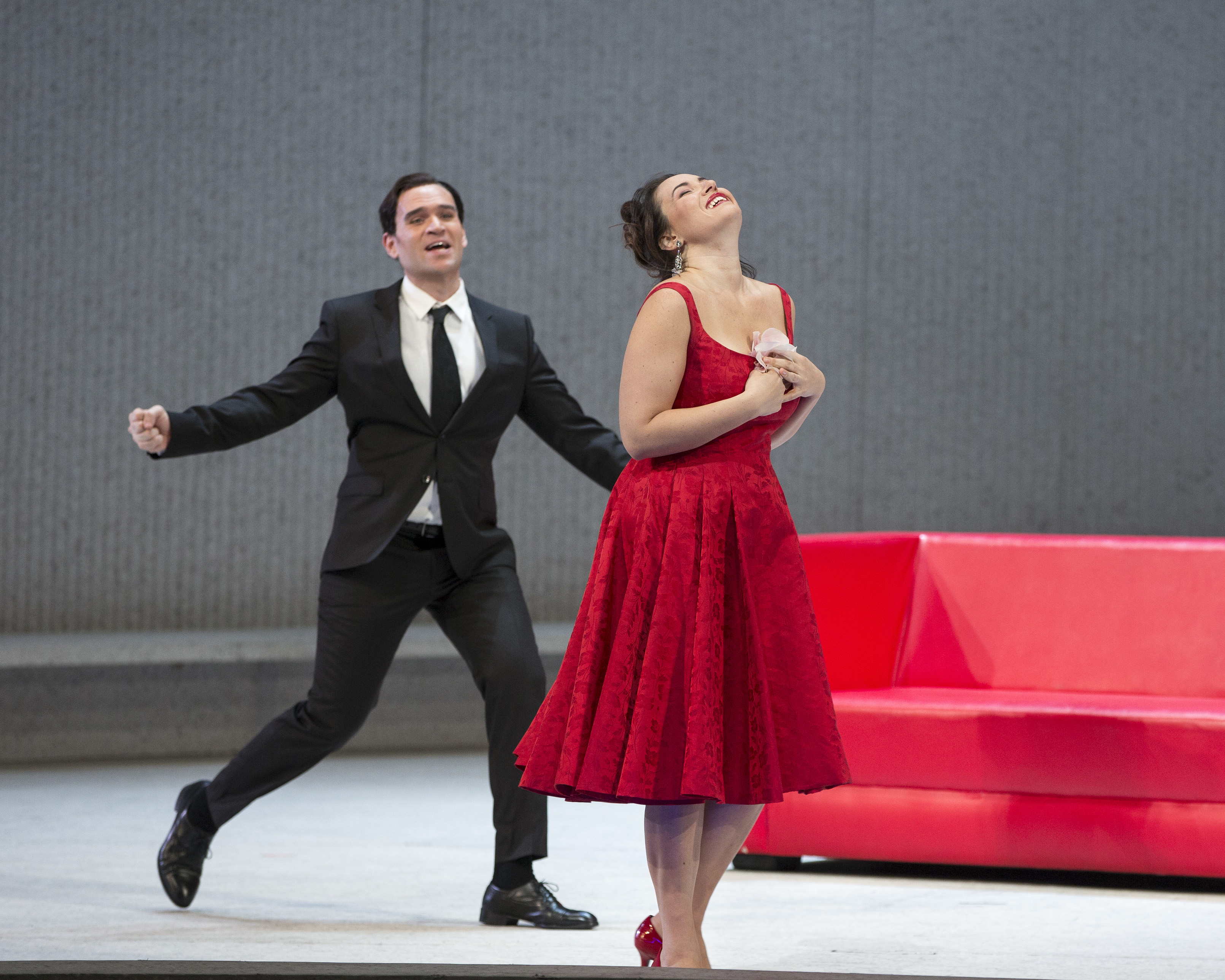Hear Sonya Yoncheva sing the tragic courtesan Violetta in Verdi's classic, with Michael Fabiano as her ardent lover Alfredo and Thomas Hampson as his disapproving father Germont, in a revival of Willy Decker's staging conducted by Nicola Luisotti.