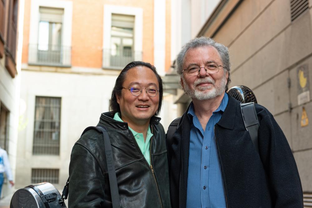 Two men smiling for the camera