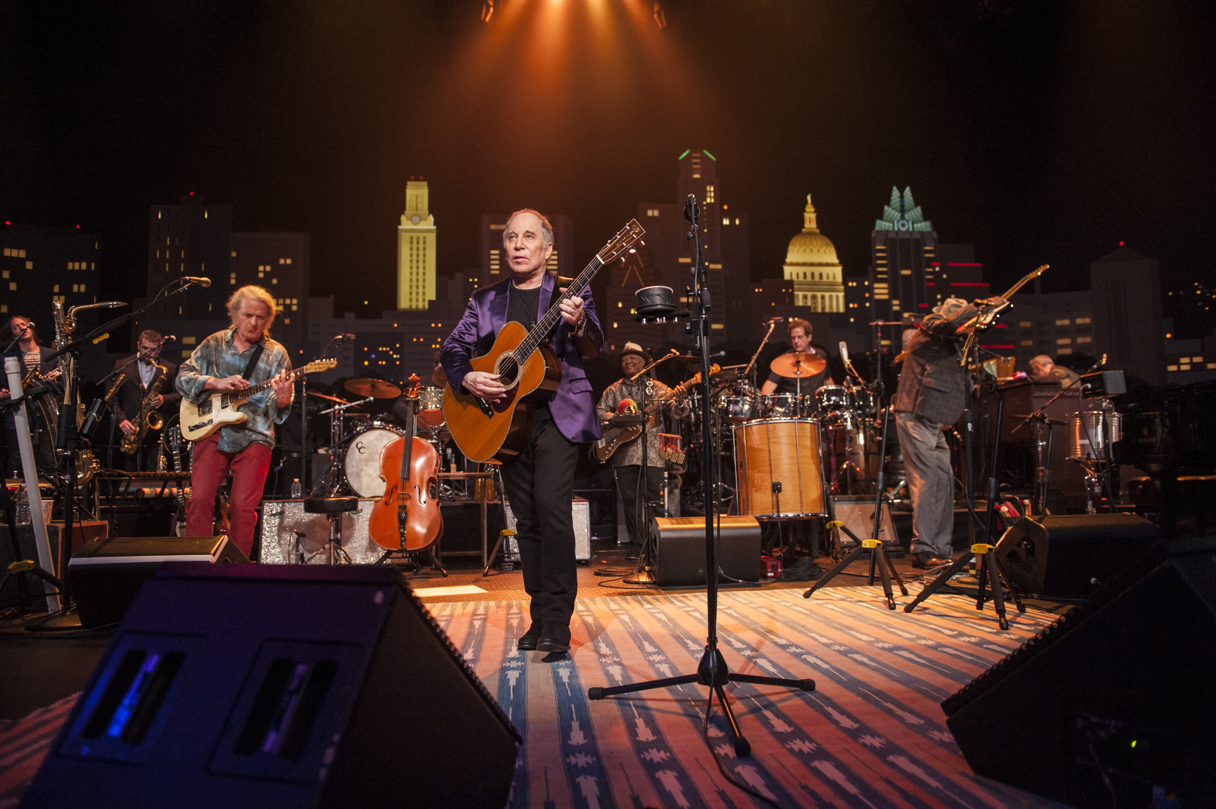 Paul Simon on stage