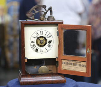 Vintage industrial desk clock image