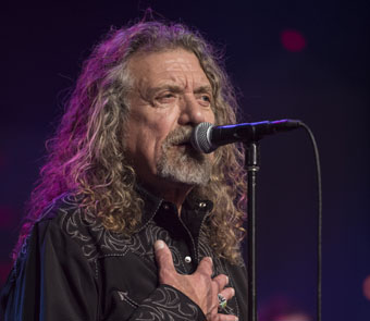 Close up of Robert Plant