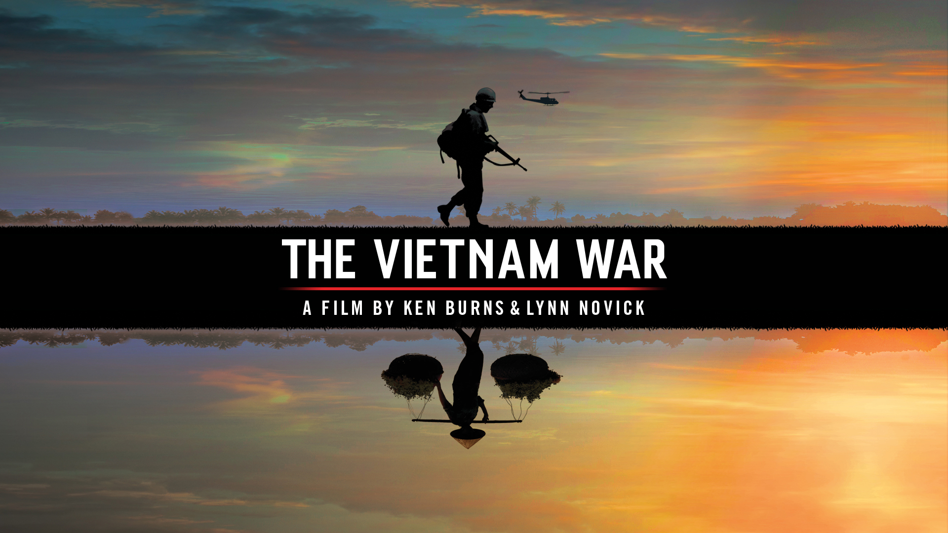a soldier walking on a sunset background