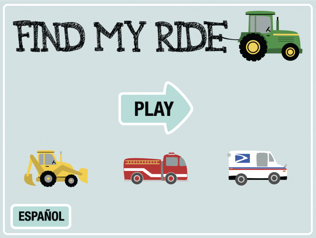 find my ride - cars and trucks with play button