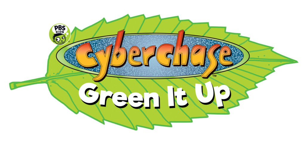 cyberchase green it up logo
