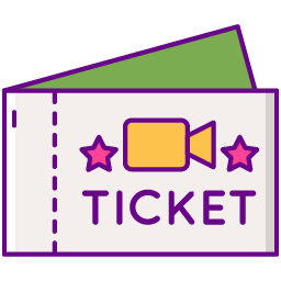 movie ticket illustration