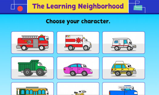 cartoon cars from the learning neighborhood
