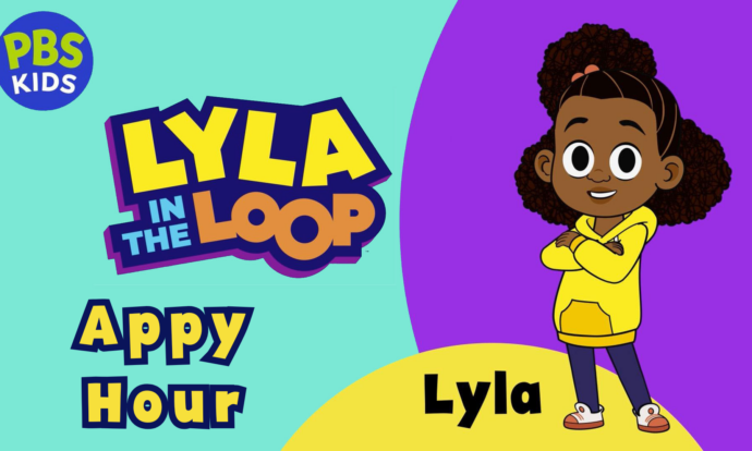 Lyla in the loop promotional banner for Appy Hour video.