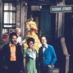 Vintage photo of the original airing of sesame street in 1969.