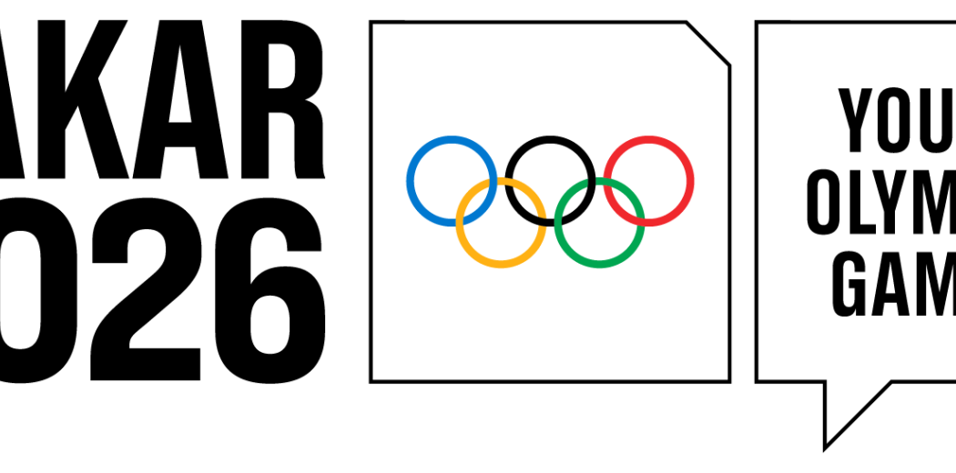 The Olympic seal is nestled between the words "DAKAR 2026 and "Youth Olympic Games"