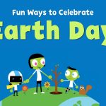three green skinned cartoon characters stand on a blue and green globe.