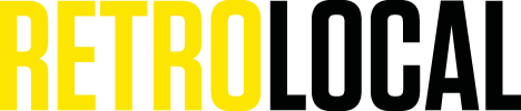 Retro Local logo yellow and black