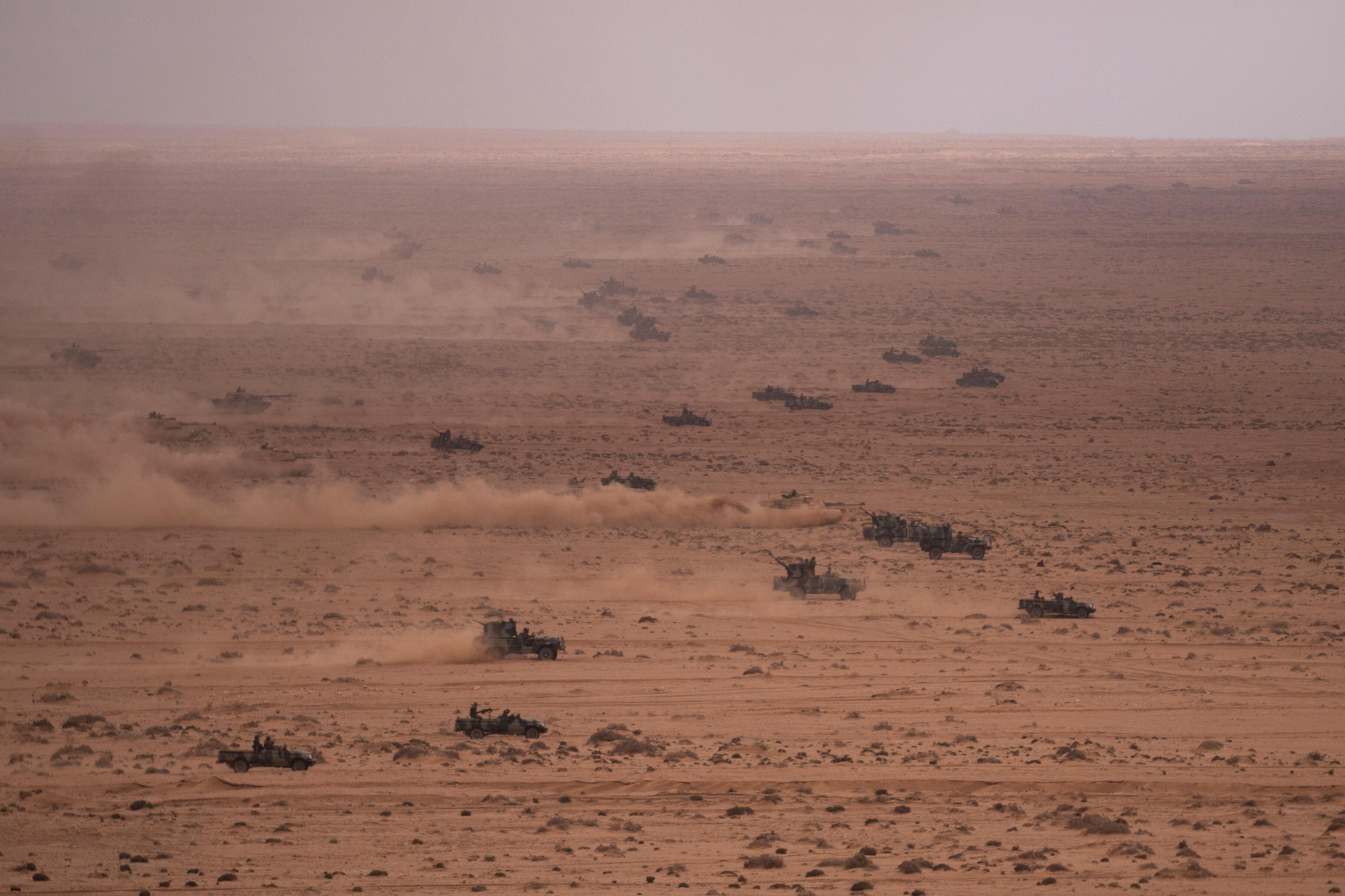FILE - U.S and Moroccan military forces take part in the 20th edition of the African Lion military exercise, in Tantan, south of Agadir, Morocco, Friday, May 31, 2024.