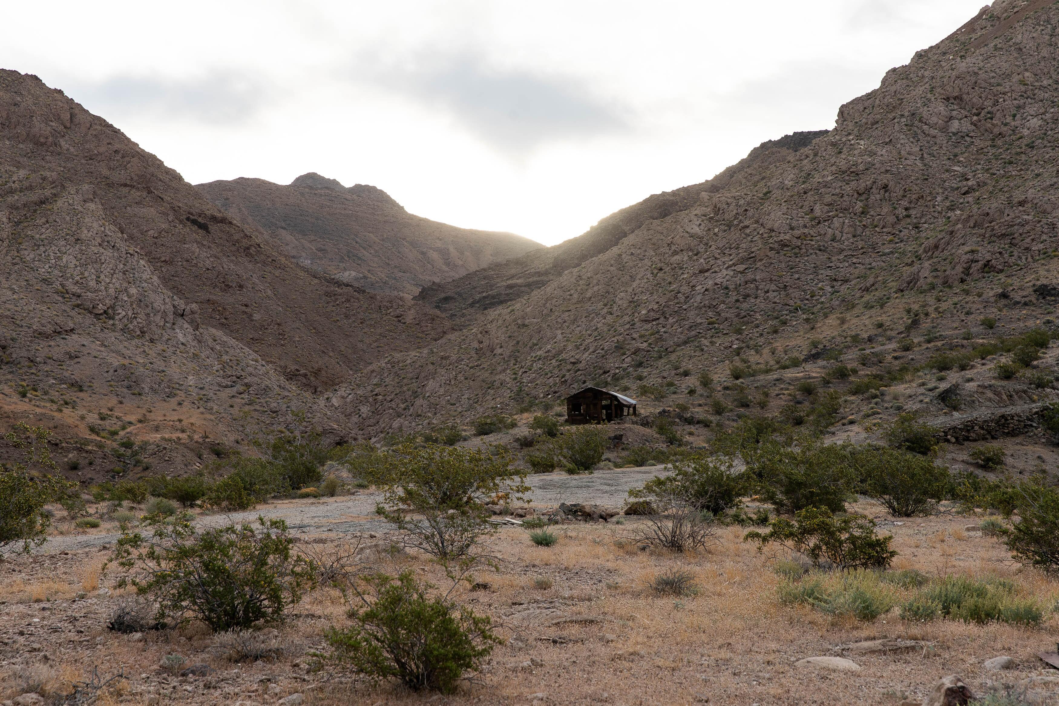 This is the remains of an abandoned mine in the Nopah Range near Death Valley, California on Sunday March 22, 2026.