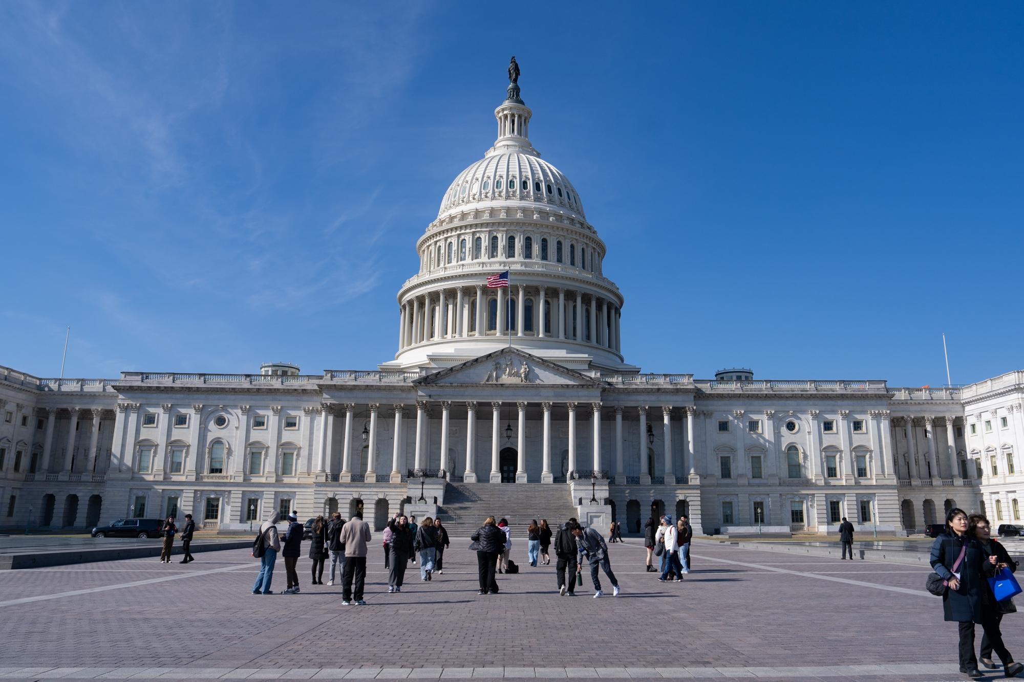 Lawmakers are currently on a scheduled recess but are weighing in on President Trump