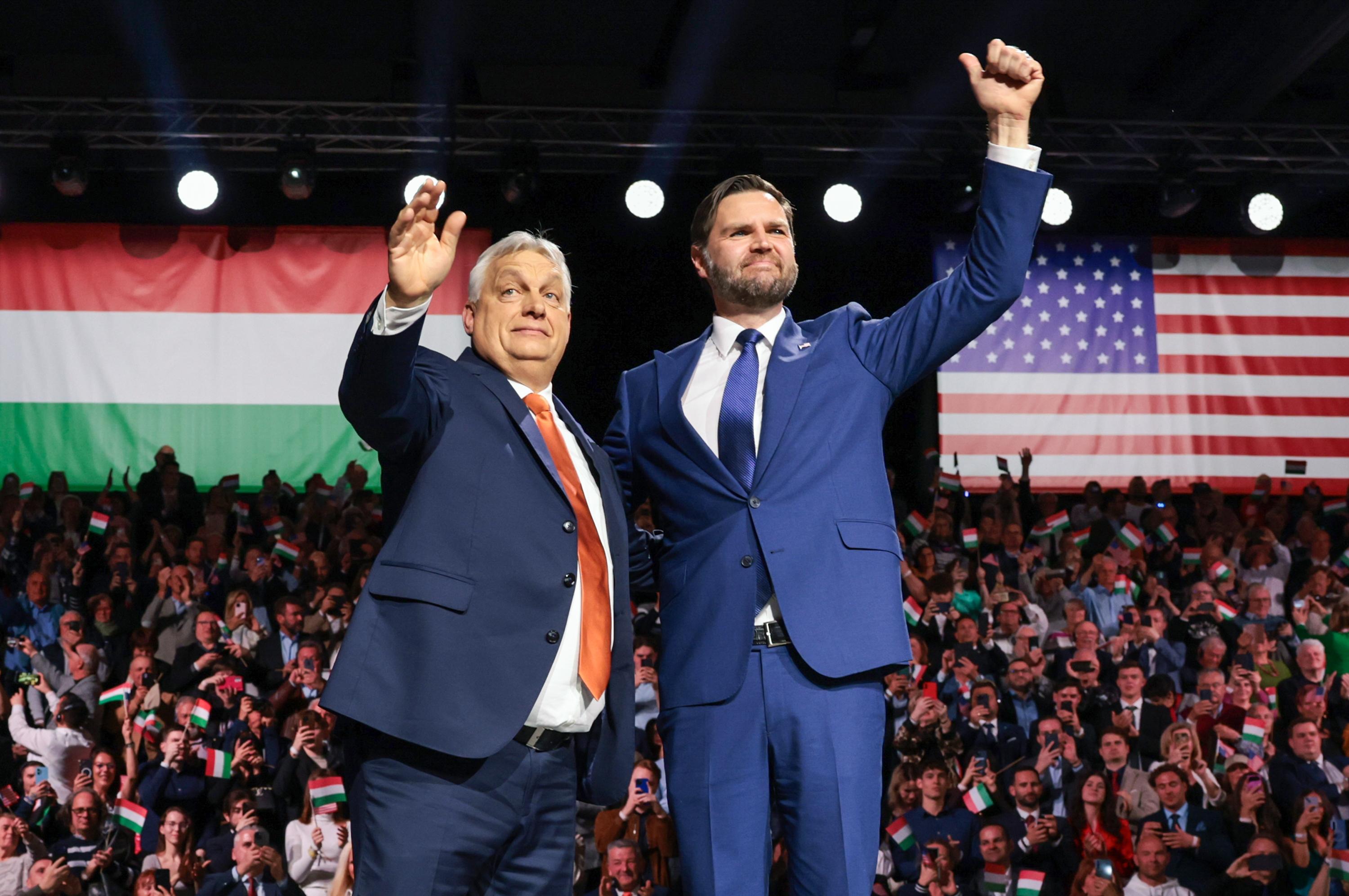 Vice President Vance meets with Hungarian Prime Minister Viktor OrbÃ¡n on April 7, 2026, in Budapest, Hungary.