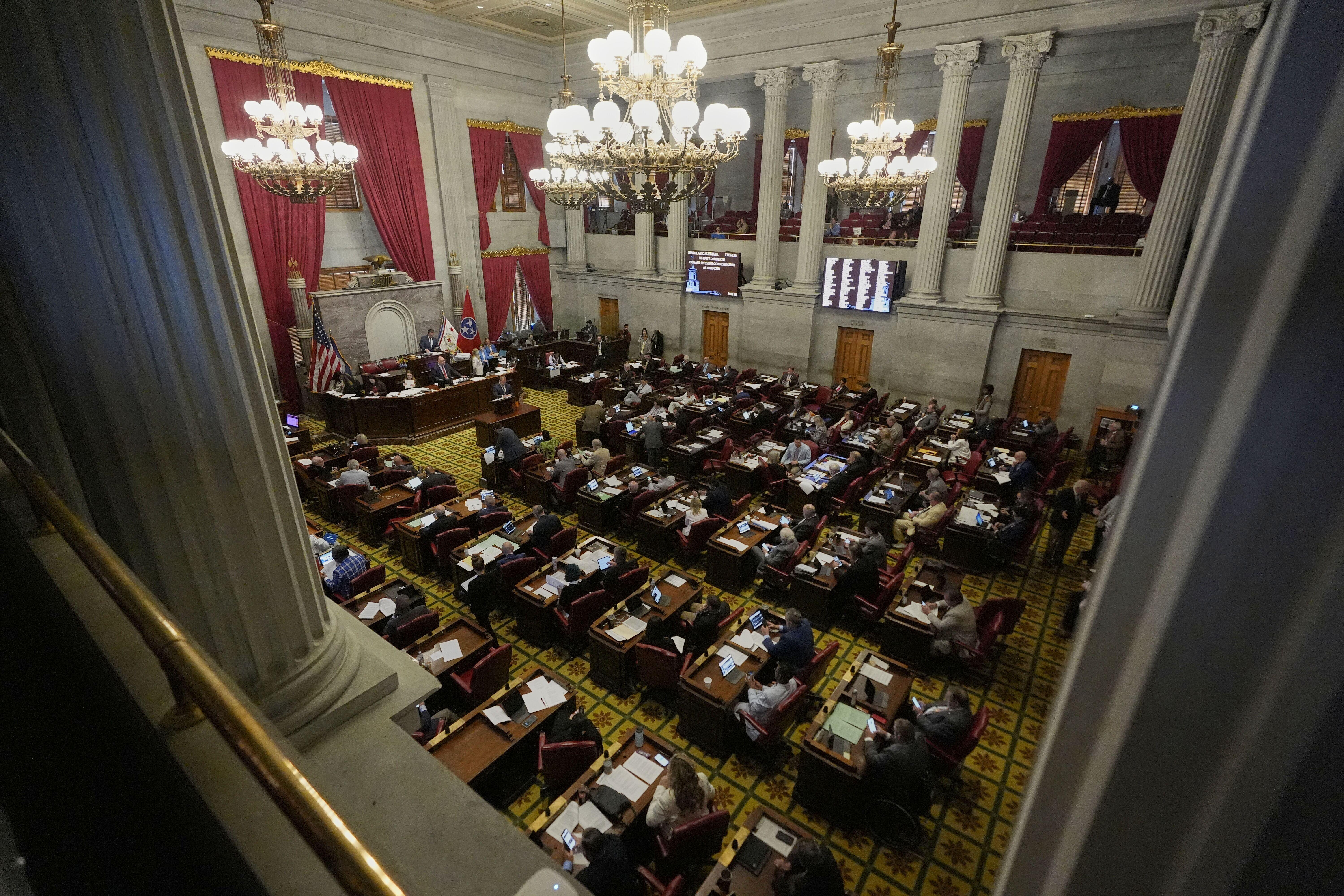 The Tennessee House of Representatives meeting in April in Nashville.