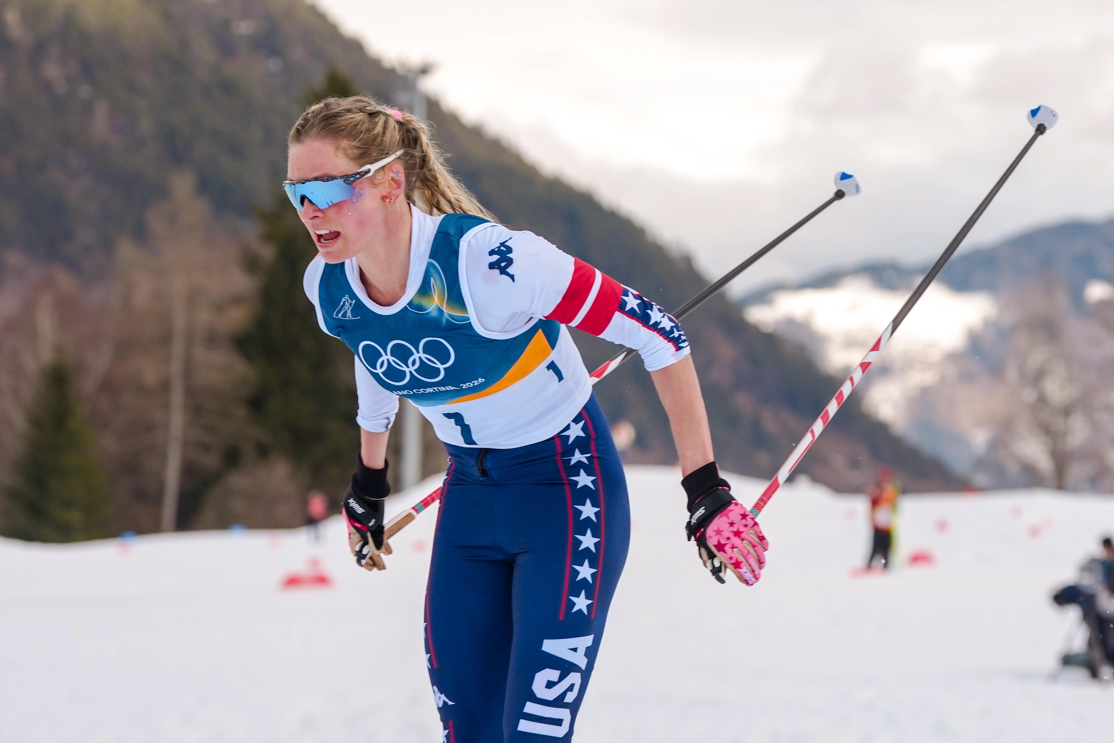 American cross-country skier Jessie Diggins is among the athletes quarantining themselves away from spouses during the 2026 Milan Cortina Winter Olympics