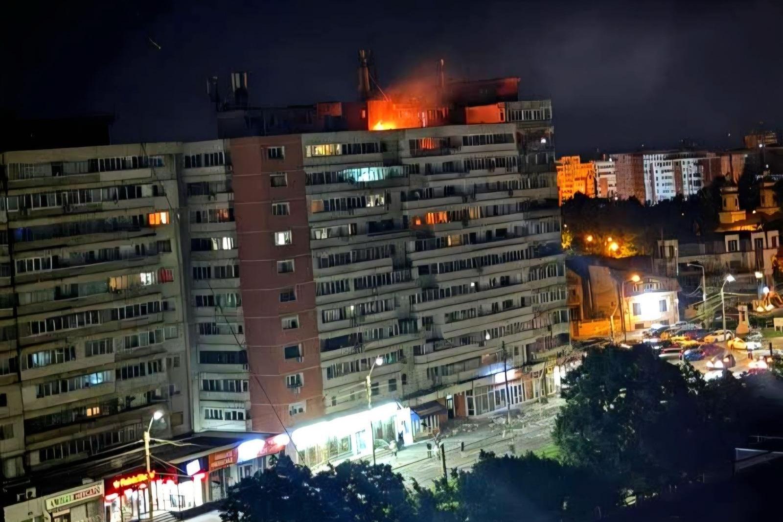 This photo released by Romania