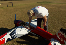 They Put The Fun In Flying Man works on small plane