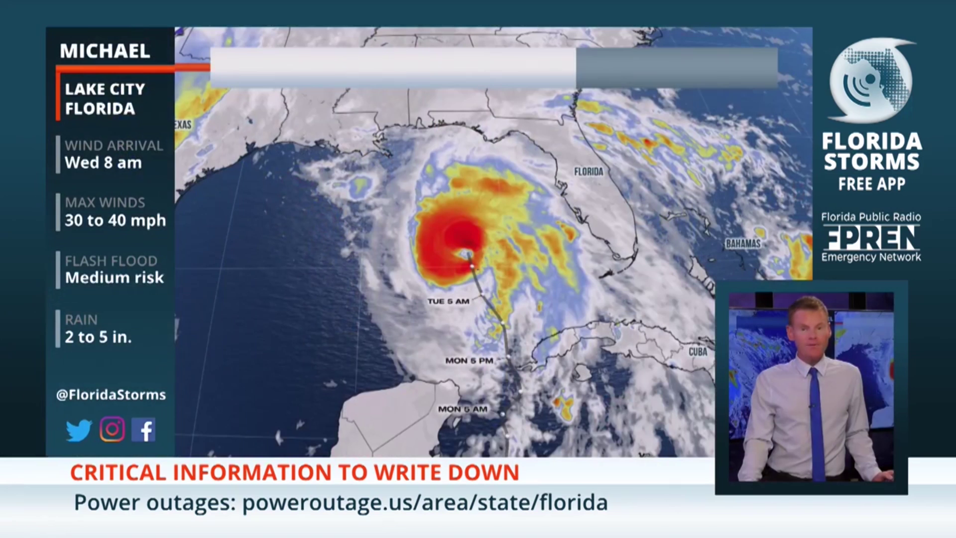 Go Behind-the-Scenes with WFSU during Hurricane Michael | WFSU Local Routes