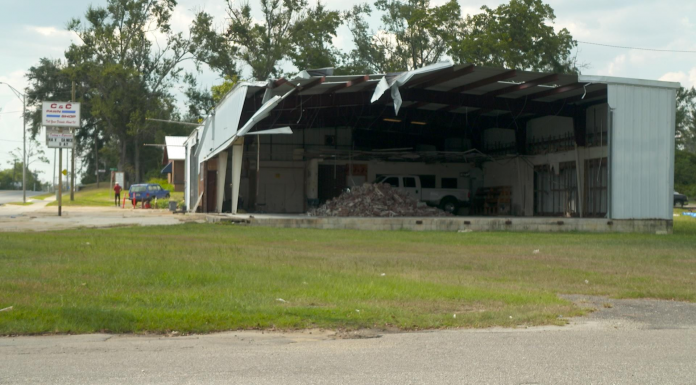 Hurricane Michael: Unhappy Anniversary A house that is parked on the side of a road