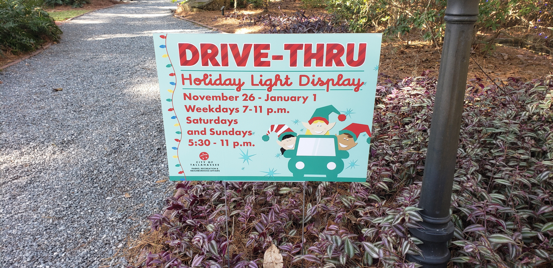 Dorothy Oven Park Holiday Lights 2020 WFSU Local Routes