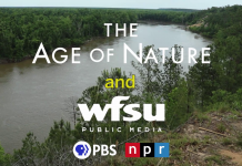The Age of Nature and WFSU Recap A sign on the side of a lake
