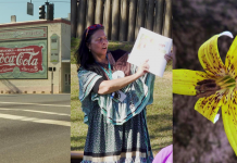 Local Routes: Unique Mural, Museum & Flower (Episode 604) A person holding a sign