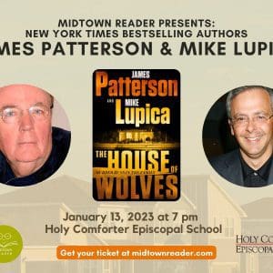 James Patterson, Mike Lupica are posing for a picture
