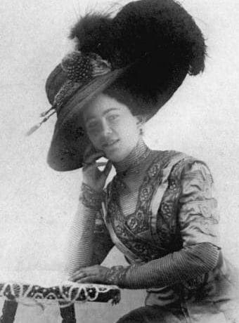An old photo of a woman