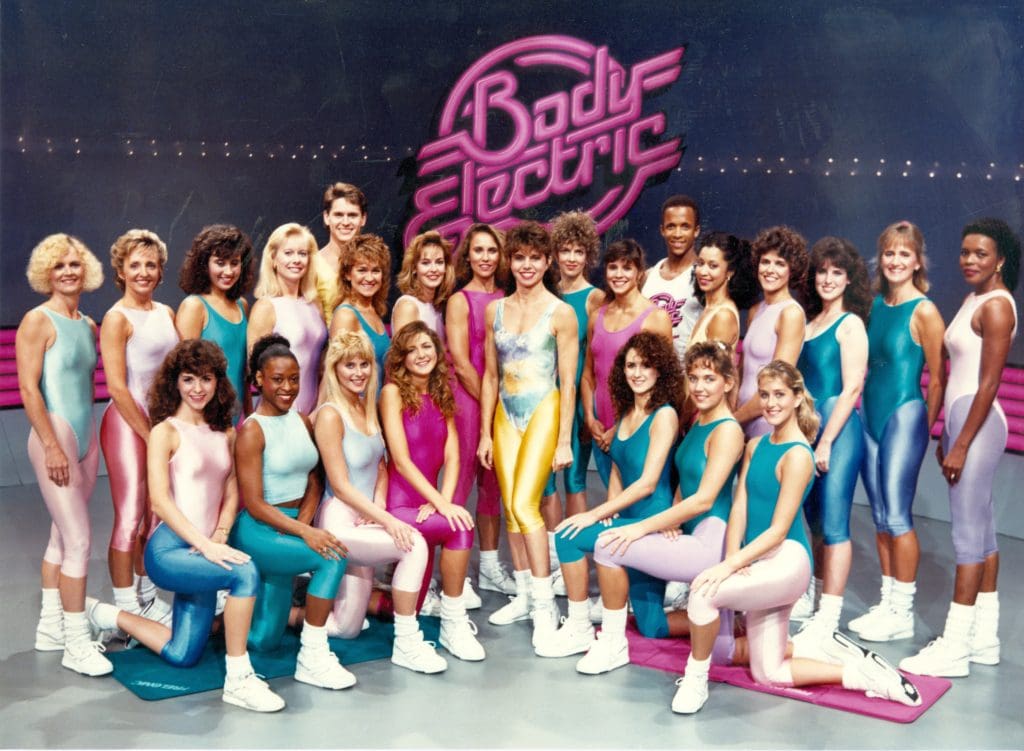 photo of the dancers in workoutclose working on Body Electric television show 