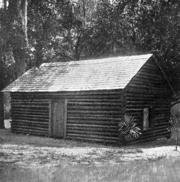 An old log building.