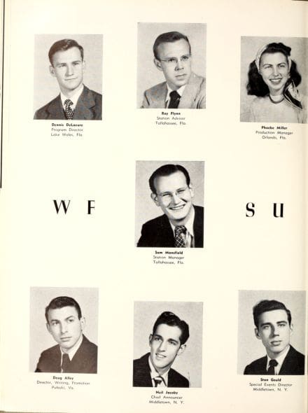  Yearbook of photos of WFSU officers.