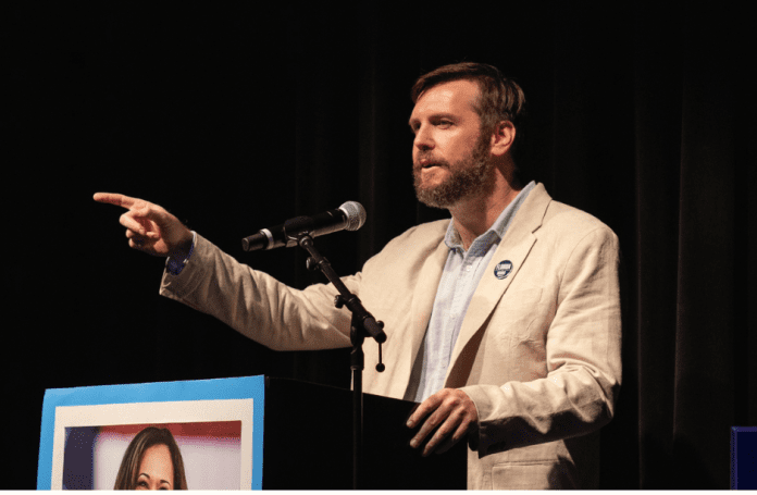 A man holding a microphone