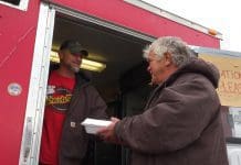 Bringing Hope to Michael Survivors in Mexico Beach Area Hurricane Michael survivor receives food from food truck