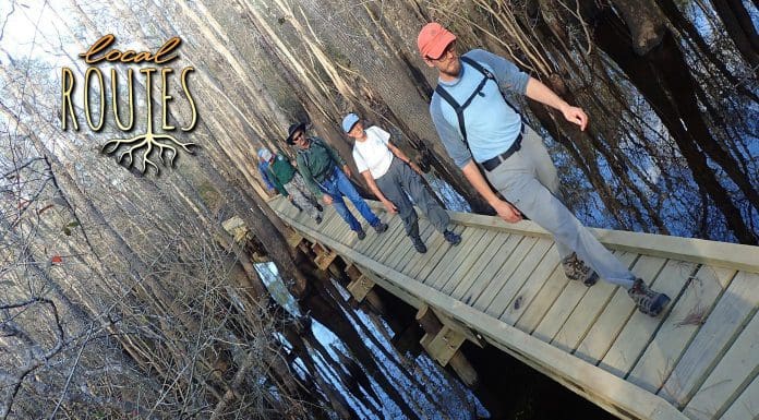 Local Routes – Episode 213 Hikers follow trail crossing over Florida river