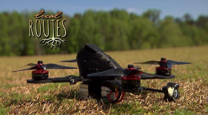 Local Routes – Episode 218 Drone prepares to take off from large field