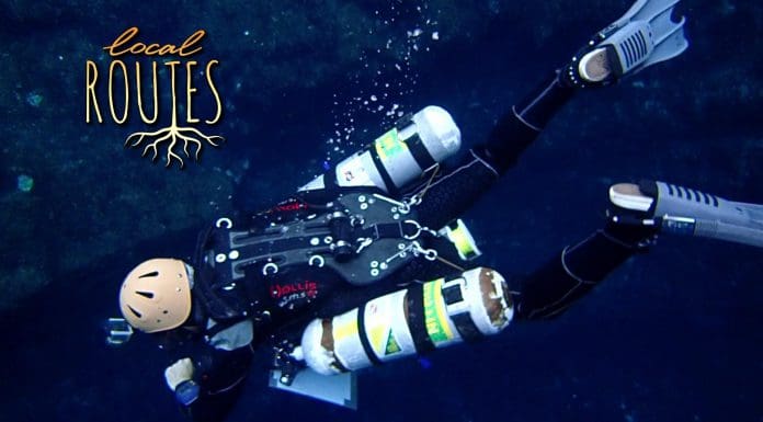 Local Routes – Episode 301 Scuba diver dives deep in ocean