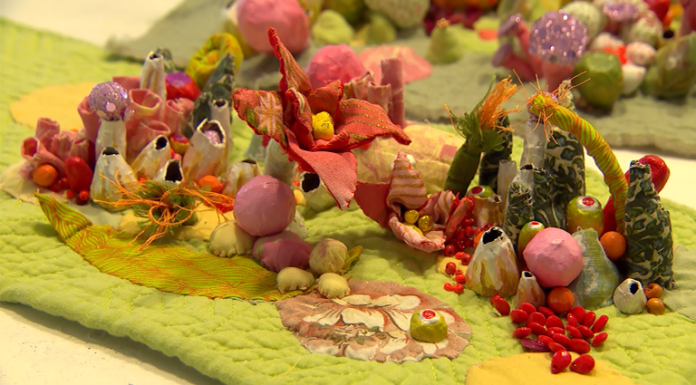 Art, Animals, and Little Worlds Artist creates miniature world with colorful trees and animals out of several materials