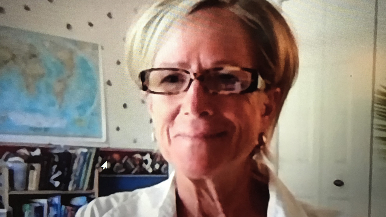 Mary Marx on zoom call
