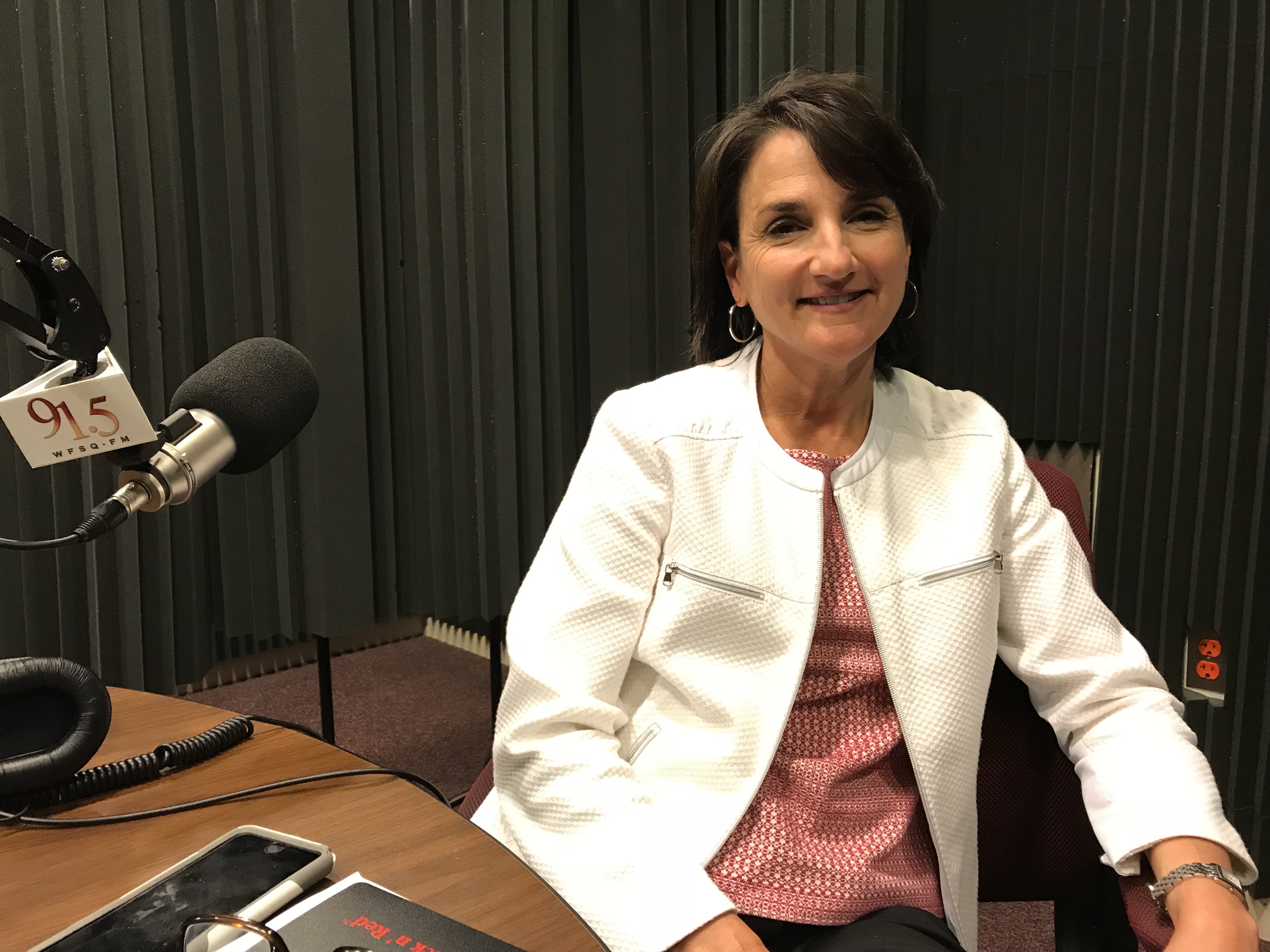 Sue Dick smiling for the camera