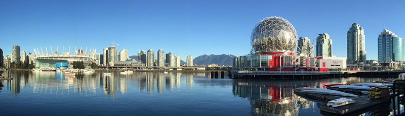 a city on the coastline