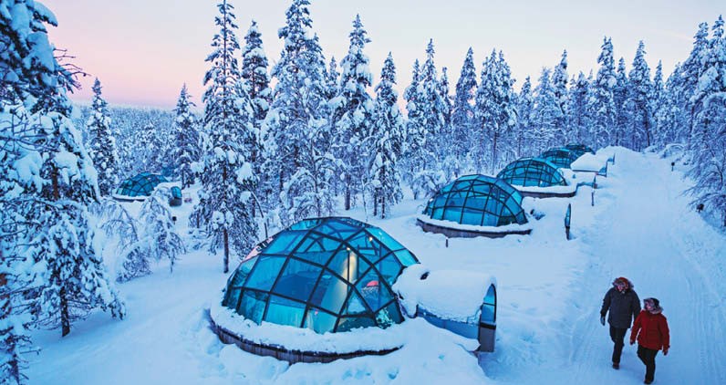 igloos in ice