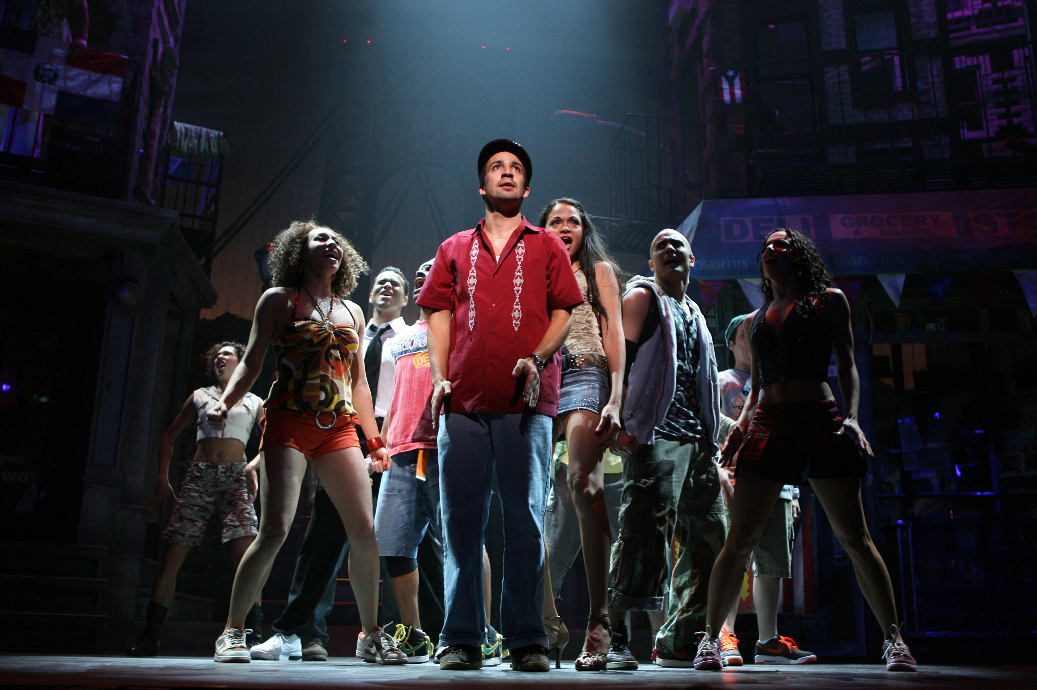 cast on stage