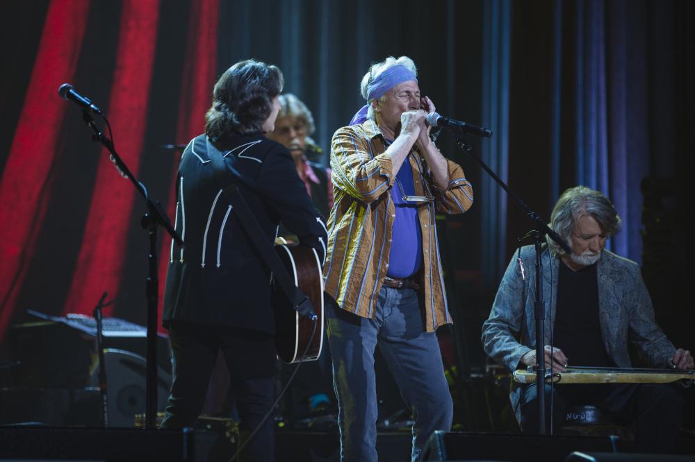 Band performing on stage