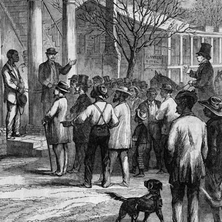 slave trade downtown tallahassee, illustration